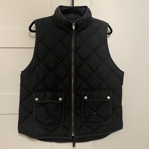 J.CREW Puffer Vest - XL - Black